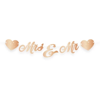 Mr & Mrs, Rosegold - Banner