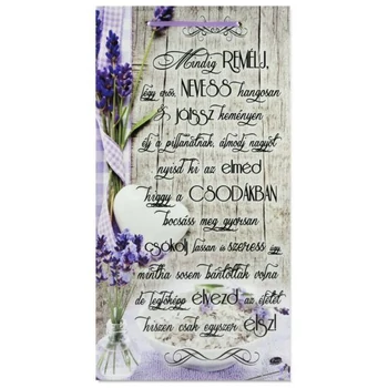 Falikép tábla - Mindig remélj pillangós 26x50cm