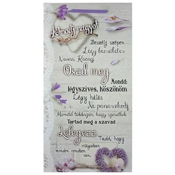 Falikép tábla Álmodj nagyot 26x50cm