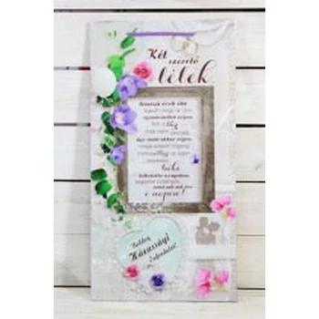 Falikép tábla - Két szerető lélek 26x50cm