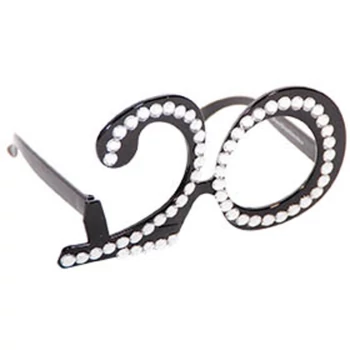 Szemüveg - 20-as alakú, fekete