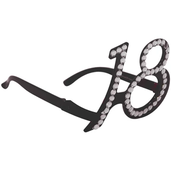 Szemüveg - 18-as alakú, fekete