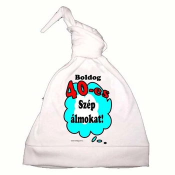 Hálósapka - Boldog 40-as Szép álmokat