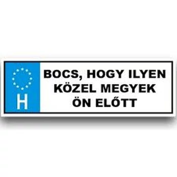 Rendszámtábla - Bocs, hogy ilyen