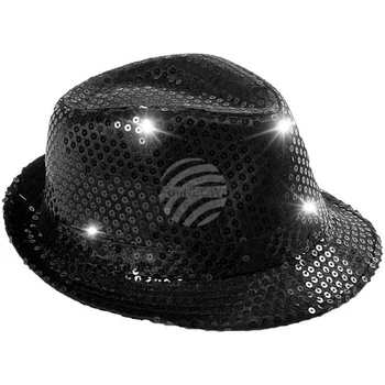 Kalap LED világítós - Fekete