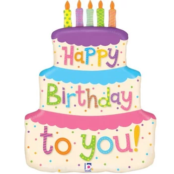 Fólia lufi - Szülinapi torta