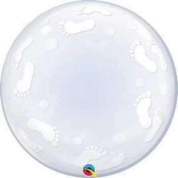 24 inch-es Baby Footprints Deco Bubbles Lufi