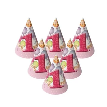 Party csákó - 1. születésnapra, rózsaszín