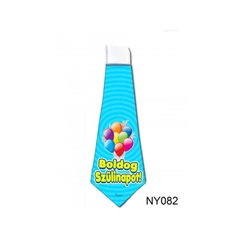 Nyakkendő - Kék lufis - Boldog Szülinapot
