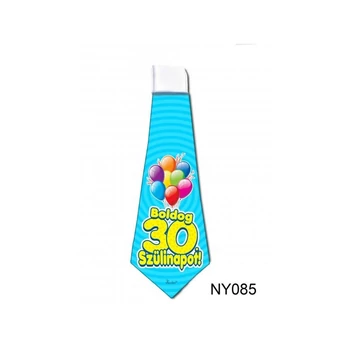 Nyakkendő - Kék lufis - Boldog 30. szülinapot