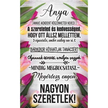 Falikép tábla - Anya annyi mindent