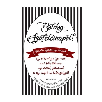 Üvegcímke - Boldog szülinapot -