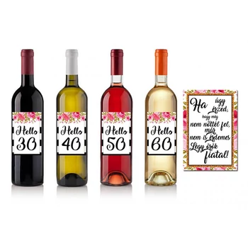 Üvegcímke - Hello 60 -