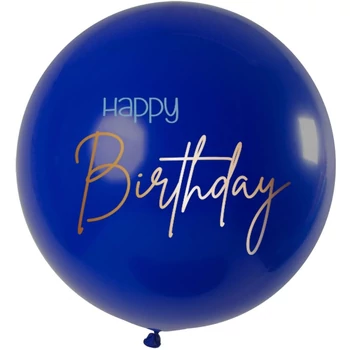 31 inch-es Happy Birthday Elegant True Blue