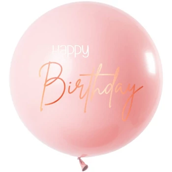 31 inch-es Happy Birthday Elegant Lush Blush