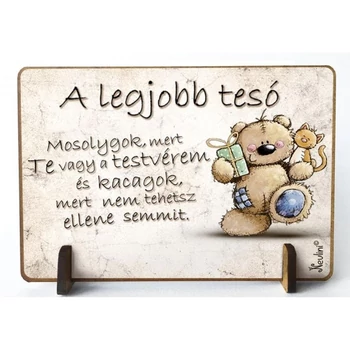 Kis fa tábla - A legjobb tesó