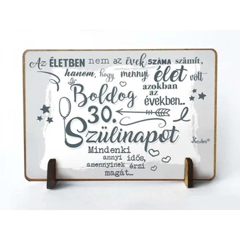 Kis fa tábla - Boldog 30. Szülinapot