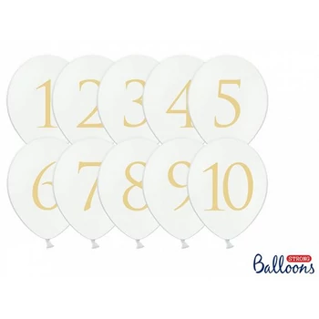 Asztalszámozó lufi