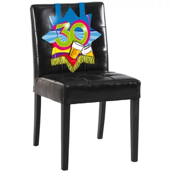 Székdekoráció - 30-as Számos Színes Születésnapi Party