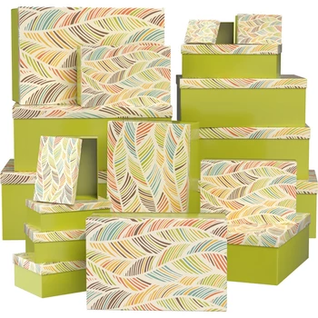 Ajándékdoboz több méretben - Csíkos mintás