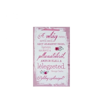 Falikép tábla - A világ nem arról szól 16*26cm