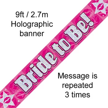 Banner - Bride to be (pink)