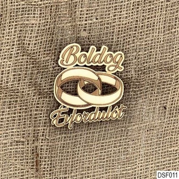 Natúr fa dekor - Boldog Évfordulót