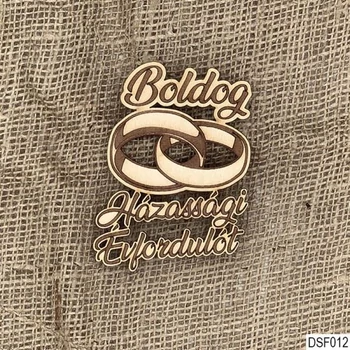 Natúr fa dekor - Boldog Házassági Évfordulót