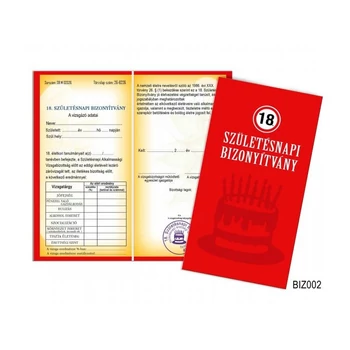 Bizonyítvány - 18. születésnap