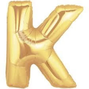 Fólia lufi - Nagy Arany " K " Betű 40"-es