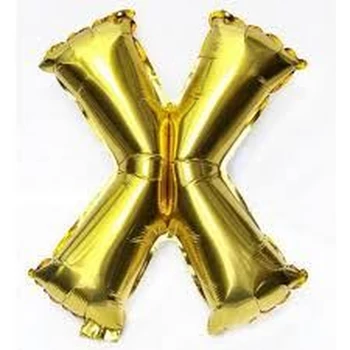 Fólia lufi - Nagy Arany "X" Betű 40"-es