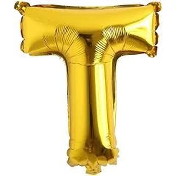 Fólia lufi - Nagy Arany "T" Betű 40"-es