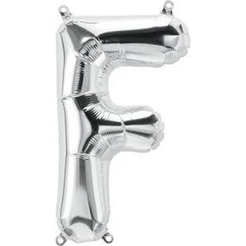 Fólia lufi - Nagy Ezüst "F" Betű 40"-es