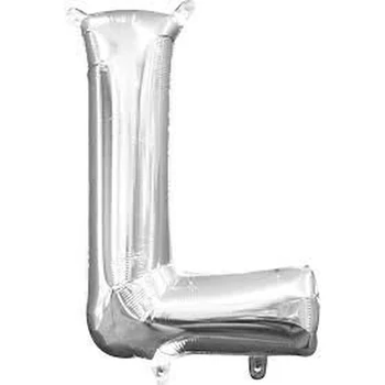 Fólia lufi - Nagy Ezüst "L" Betű 40"-es