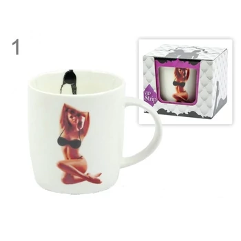 Bögre - Vetkőzős szexi nő