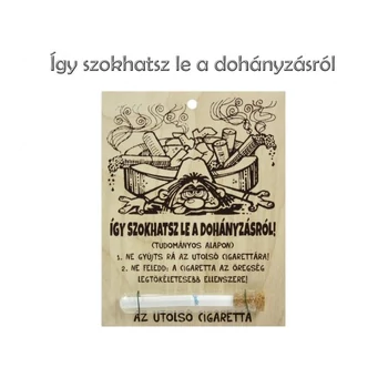 Fa tábla - Így szokhatsz le