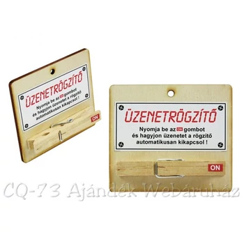 Fa tábla - Üzenetrögzítő