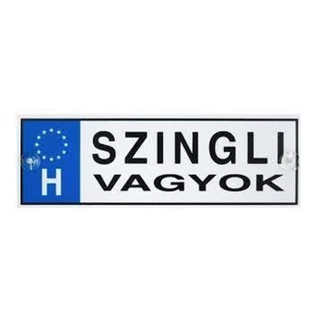 Rendszámtábla - Szingli vagyok