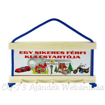 Fa tábla - Férfi kulcstartó