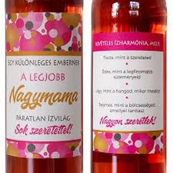 Üvegcímke- A legjobb nagymama -