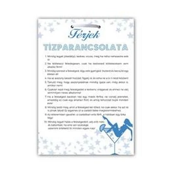 Ajándék Tábla - Férjek Tízparancsolata