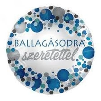 17 inch-es Ballagásodra Szeretettel! Kék Fólia Lufi