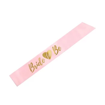 Vállszalag - Bride to be rózsaszín/arany