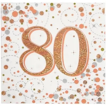 Szalvéta - Rosegold/Fehér , 80-as