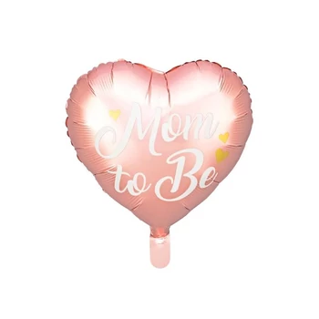Fólia lufi - 14"-es Babaváró Mom to Be- Rose Gold Léggömb