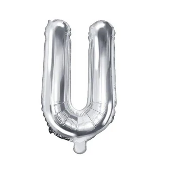 Fólia lufi - 14˝-es Ezüst - U -