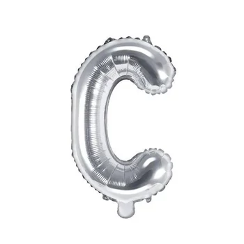 Fólia lufi - 14˝-es Ezüst - C -