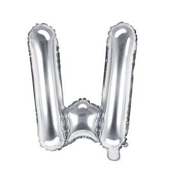 Fólia lufi - 14˝-es Ezüst - W -