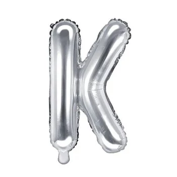 Fólia lufi - 14˝-es Ezüst - K -