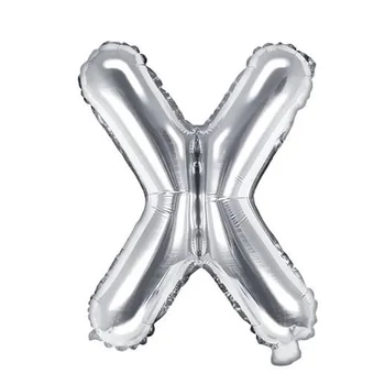 Fólia lufi - 14˝-es Ezüst - X -